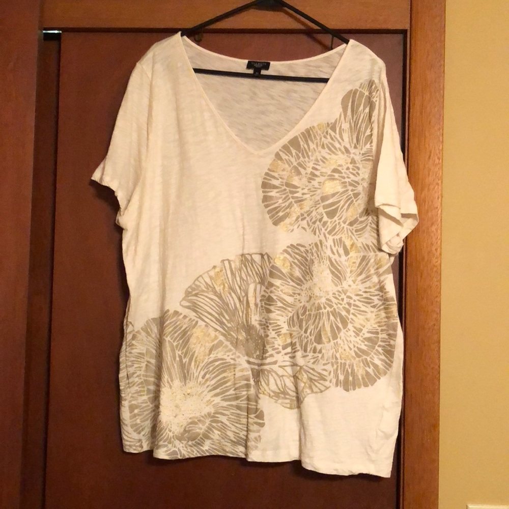 TalbotV-neck printed tee